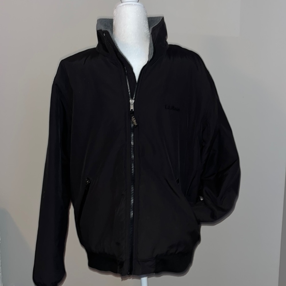 LLBean Men’s Weather Resistant Warm Up Jacket, Medium.